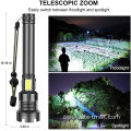 USB Rechargeable Powerful 100000 Lumen Flashlight